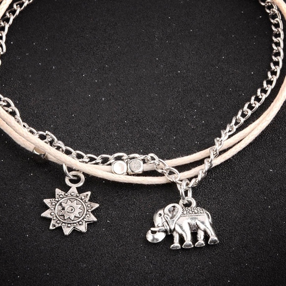 ✨HOST PICK!✨Elephant and Sun Boho Ankle Bracelet - Picture 6 of 6